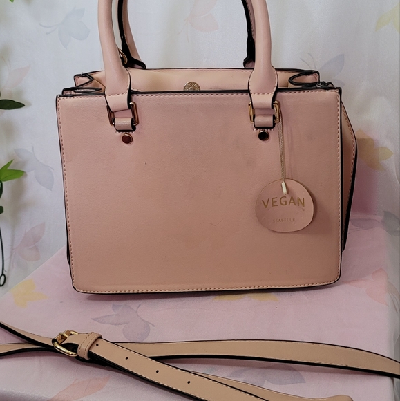 Isabelle Dusty Pink Vegan Leather Bag - Picture 4 of 5